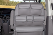 UTILITY pour les sièges de la cabine conducteur California Ocean / Coast / Confortline / Trendline / Beach / Multivan T6.1 / T6 / T5 VW, design T6.1 VW « Palladium Cuir »  - 100 706 800